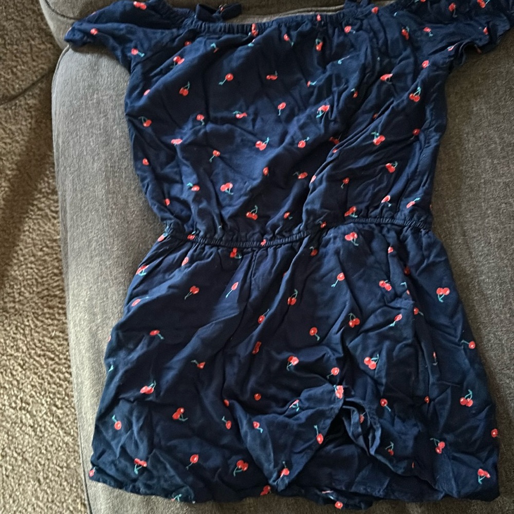 Girls cherry cold should romper